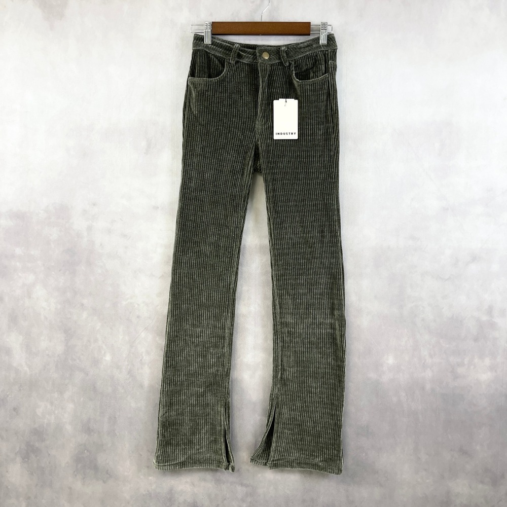 Industry‎ Republic Clothing Womens Ribbed Pants 2 Velvety Cool Girl Street Urban